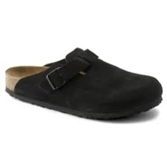 Boston Birkenstocks Suede Leather Size 38 Great Condition - Picture 1 of 8